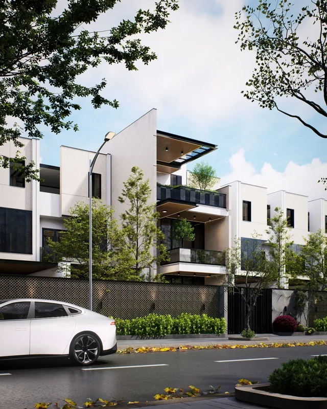 Axis Residence architectural visualization