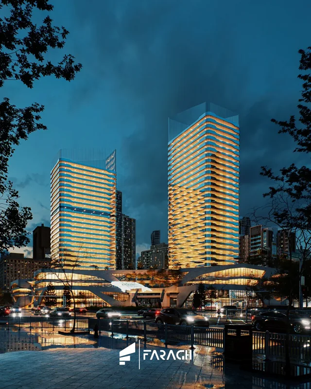 Skybridge Towers architectural visualization